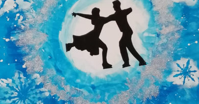 Wintergemälde der 1c – Acryl auf Leinwand Wintergemälde der 1c – Acryl auf Leinwand